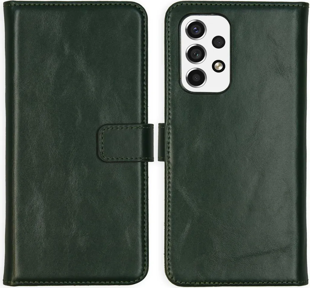 Selencia Custodia a libro in vera pelle Samsung Galaxy A53 - Verde