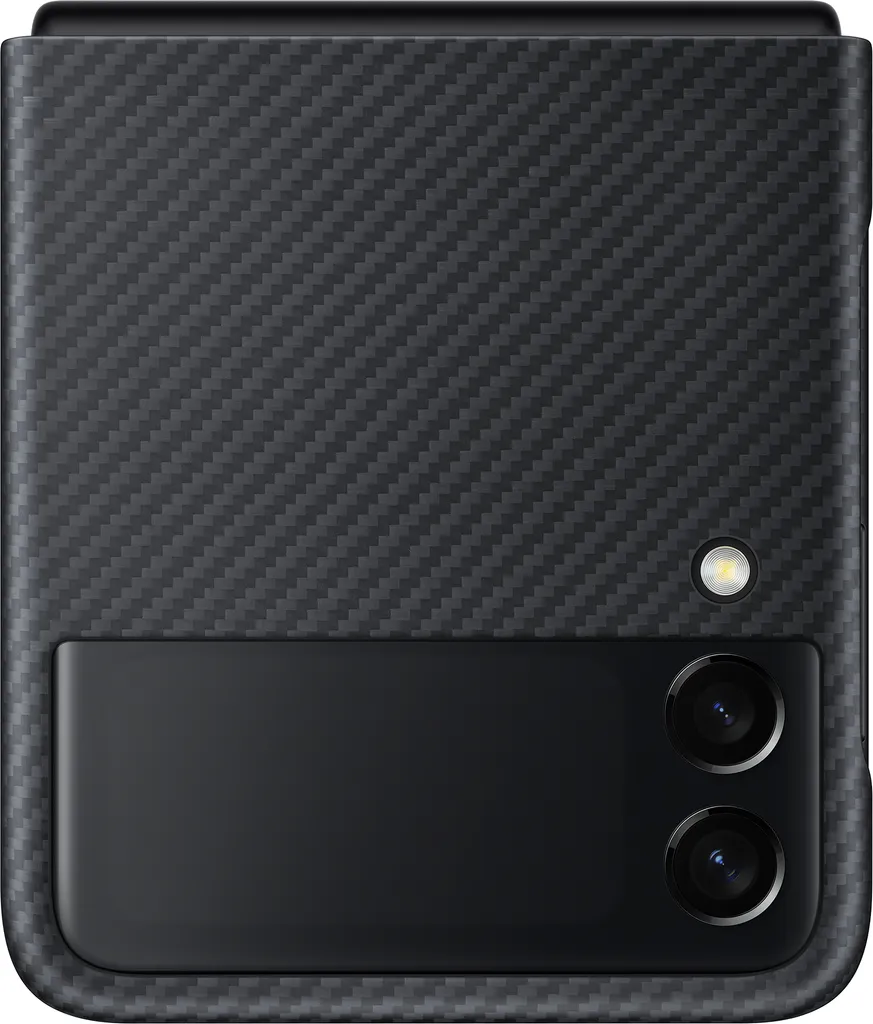 Custodia Samsung Z Flip 3 Originale EF-XF711SBEGWW Aramid Cover Black
