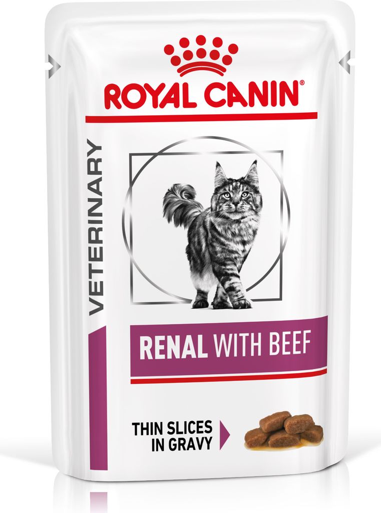 Royal Canin Renal mit Beef 48x85 g | Nierenfunktion bei Katzen