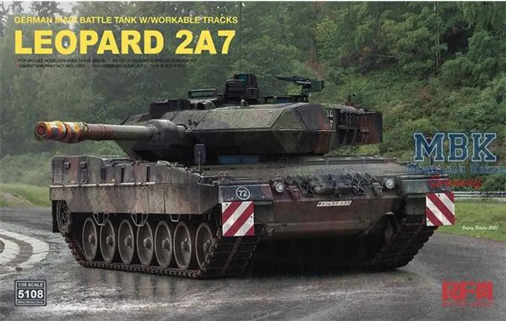 Maquette Leopard 2 A7 Char de Combat Principal RYE FIELD MODEL RFM5108
