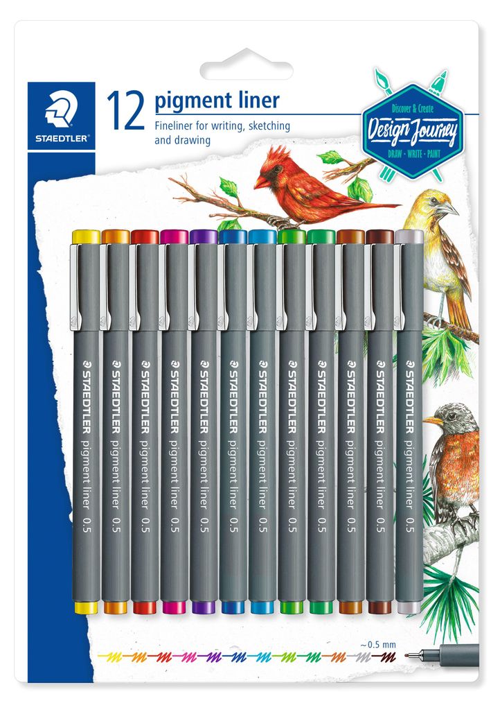 STAEDTLER 30805SBK12 STAEDTLER pigment liner Design Immagine del prodotto 
