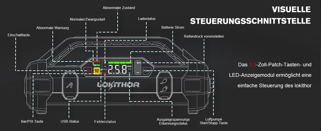 Lokithor JA302 Przenośne urządzenie do awaryjnego Zdjęcie produktu 17