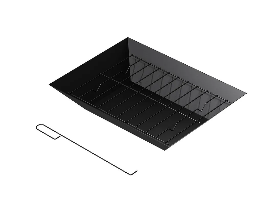 Cheminée extérieure pour terrasse FPT02, métal résistant aux intempéries