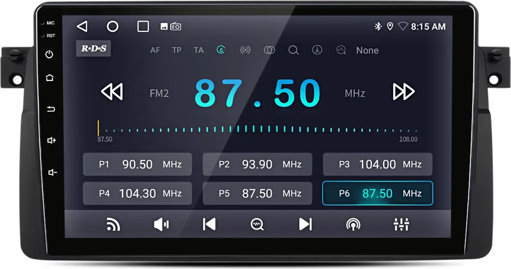 Autoradio Android 15 compatibile con BMW E46 1999-2004 Wireless CarPlay Android Auto WiFi GPS Navi 9 pollici 2+64GB Bluetooth DAB+