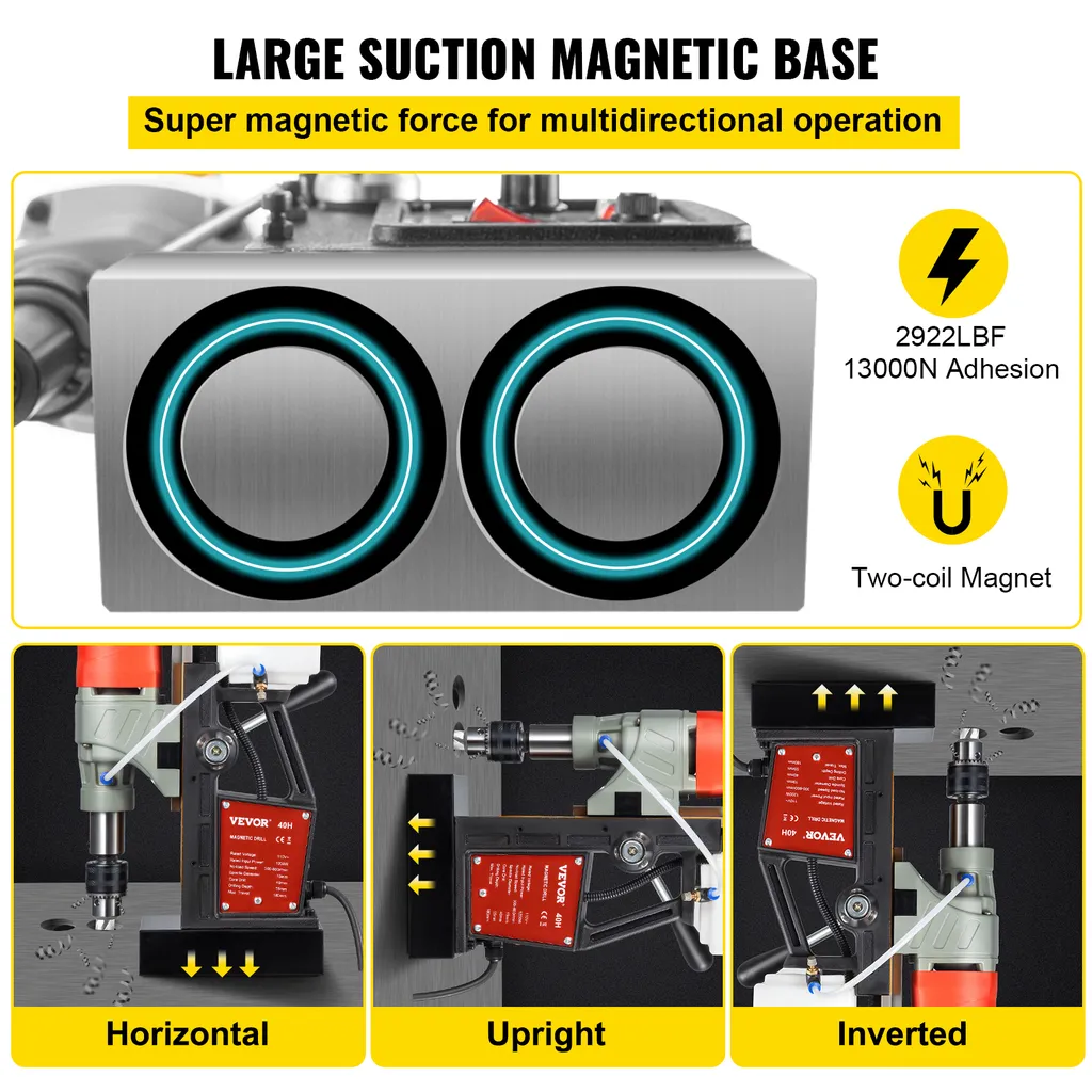 Perceuse magnétique pour structure métallique et travaux d'acier - 5
