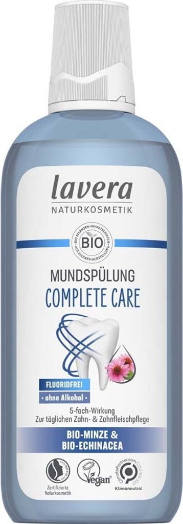 Lavera Mundspülung Complete Care fluoridfrei Bio 400ml Produktbild 1