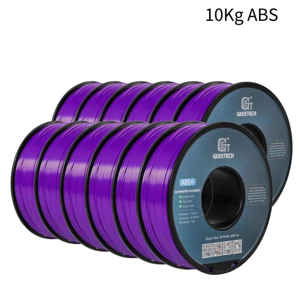Filament Imprimante 3D ABS+ Violet 1.75 mm 10kg pour Projets de Volume