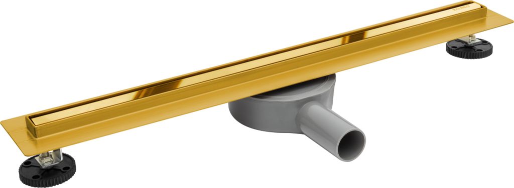 BALNEO Duschablauf Slim&Low ProLine mit Siphon Set 80 cm Edelstahl gold glänzend