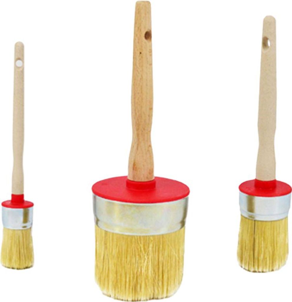 AW Tools - Rund, Pinsel AW723 (25 mm) (Natürlich/Rot)