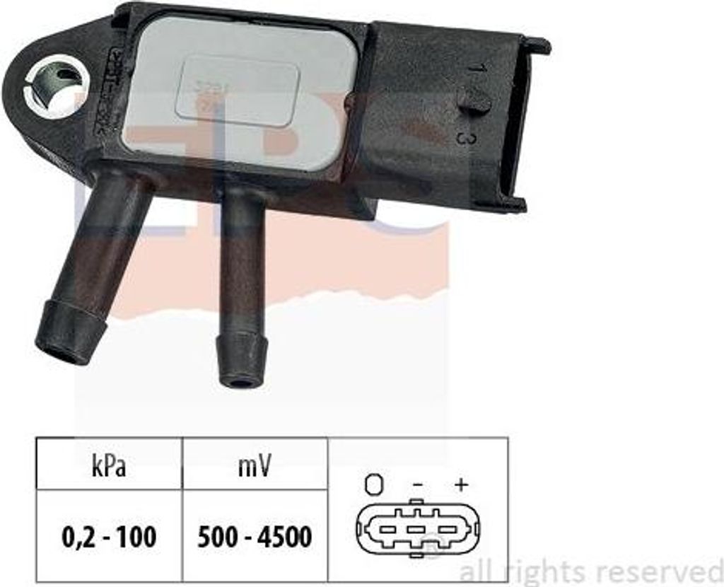 EPS 1.993.291 Luftdrucksensor, Höhenanpassung OE 6000616923 kompatibel mit Talento, Marco Polo, Vito, Interstar, Juke, Note, NV200, NV400, Pulsar,...