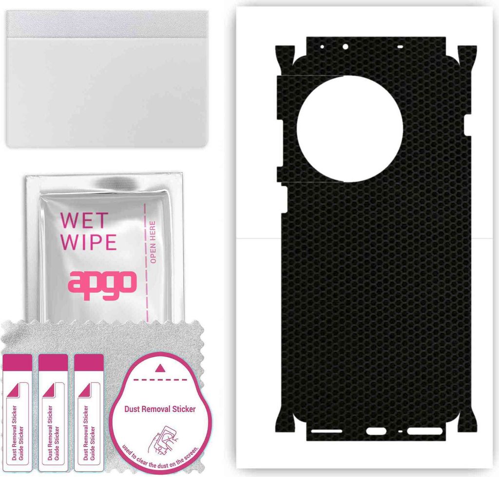 apgo Rückseite + Seiten Schutzfolie, Skin, kompatibel mit OnePlus Ace 2 Pro, Hinten Displayschutzfolie aus Vinylfolie, kratzfest, einfache Montage...