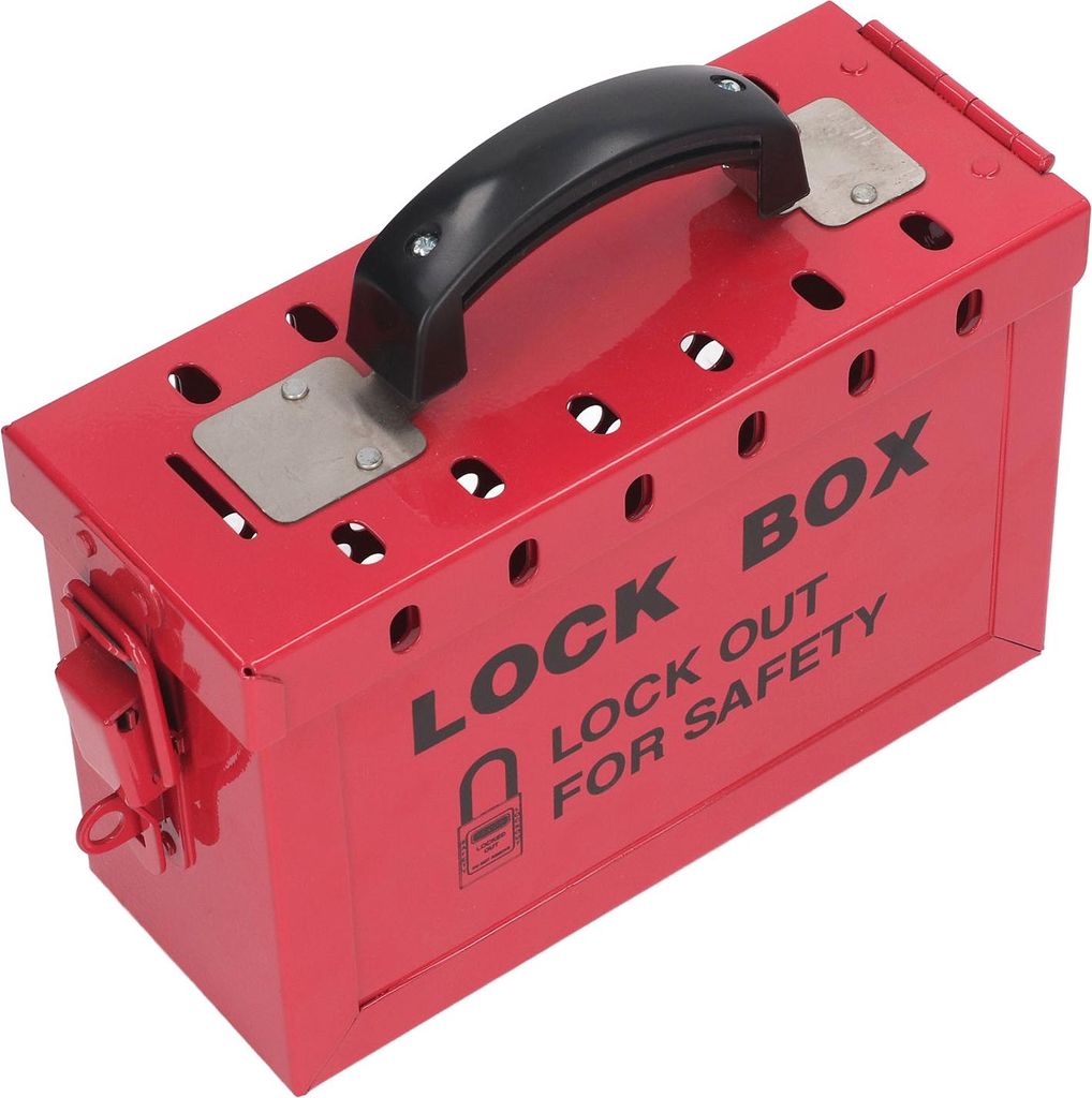 Tragbarer Lockout-Tagout-Kasten, Sicherheits-Lockout-Tagout-Gruppe, 13 Gauge, Lockout-Tagout-Gruppen-Verschlusskasten für OSHA-Konformität