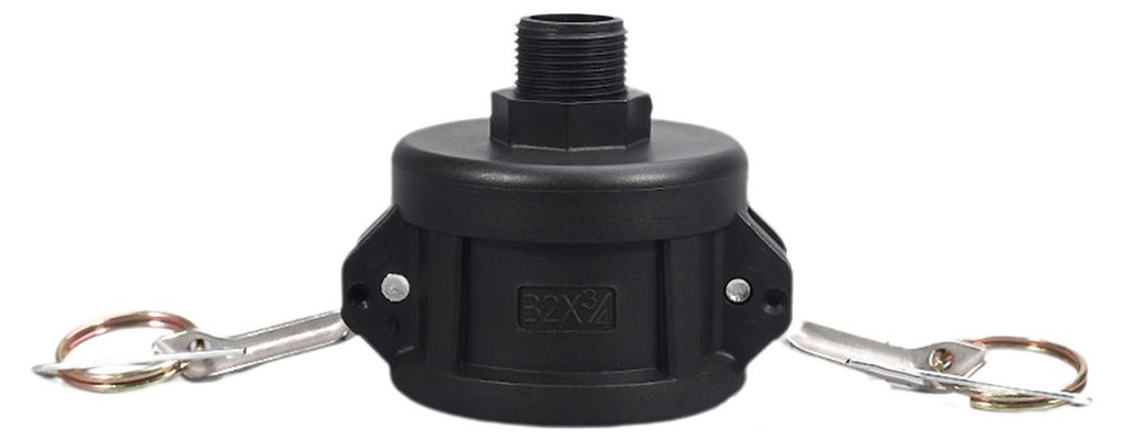 IBC-Container-Adapter (Gallone) mit 2-Zoll-Camlock-Anschlüssen auf 3/4-Zoll-Gewinde, Schnellanschluss für Wassertanks, Ablassschlauchadapter, Gar...