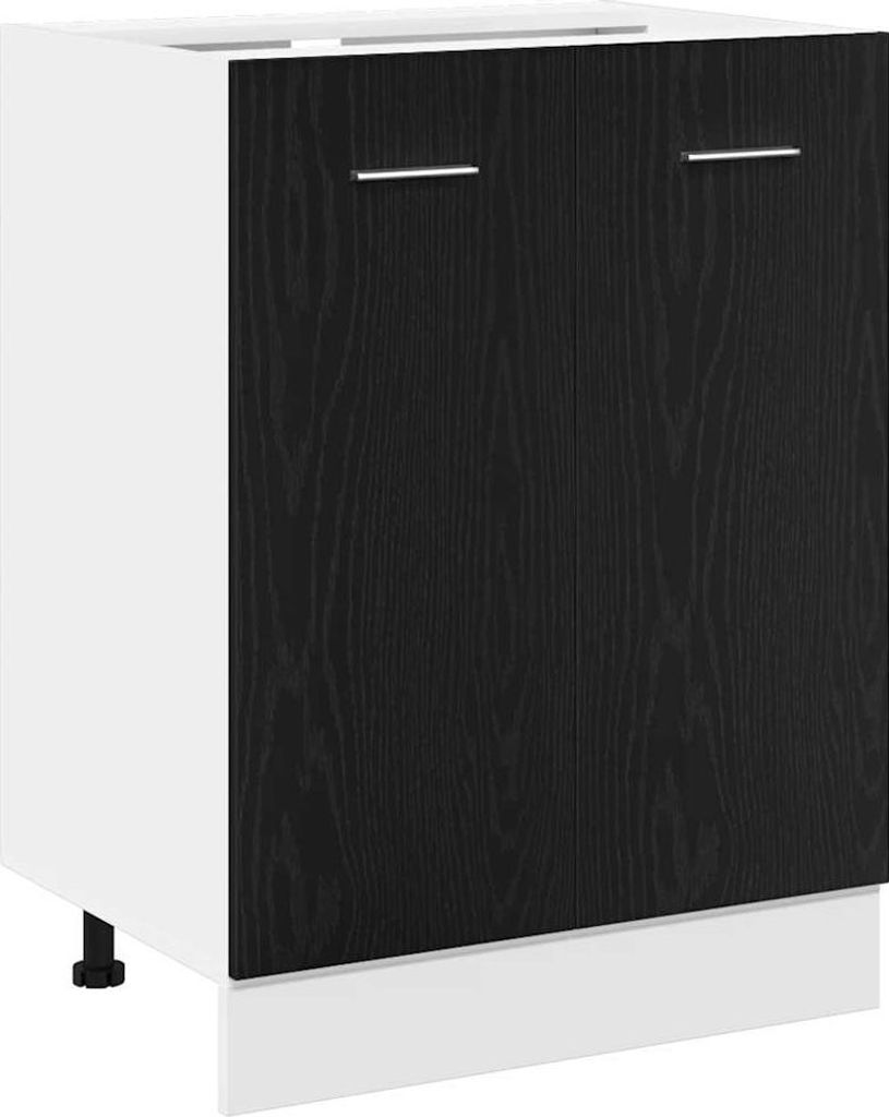 vidaXL Spodní skříňka černý dub 60x46x81,5 cm materiál na Obrázek produktu 