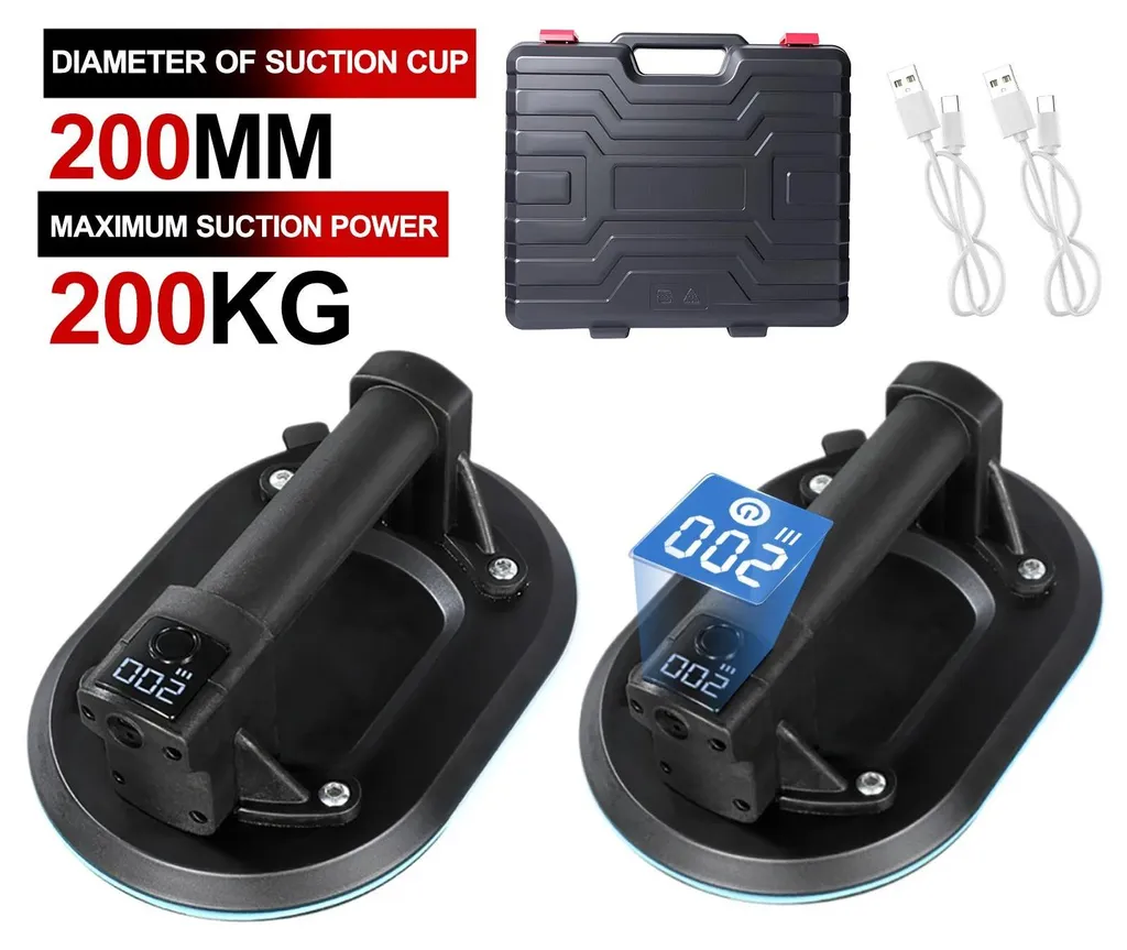 Ventouse à vide automatique 200 kg charge lourde avec pompe électrique