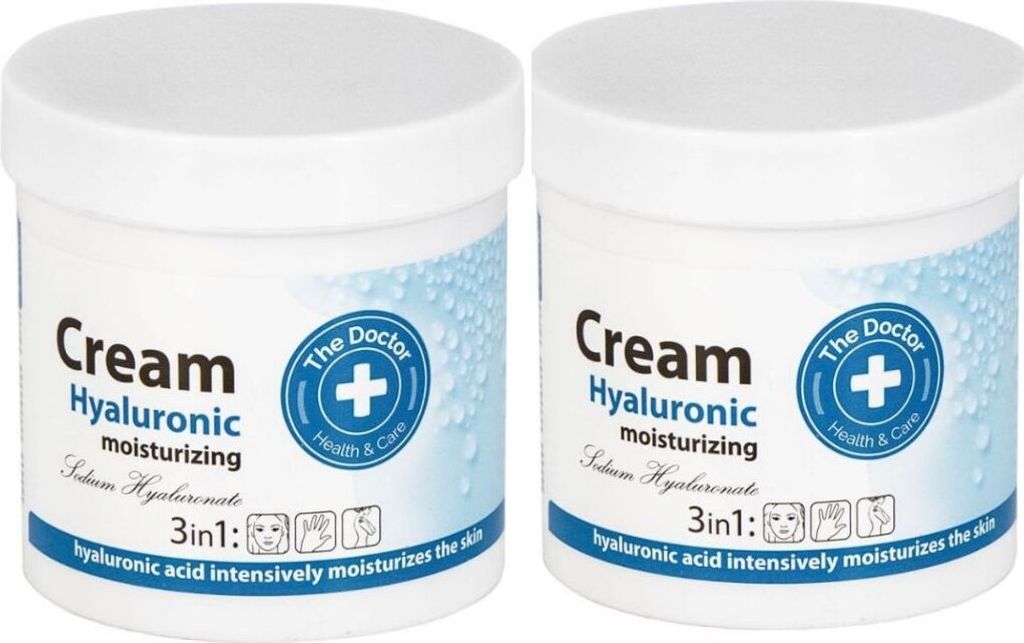 2x250ml Doktor Health&Care Hyaluronsäure-Creme, feuchtigkeitsspendend