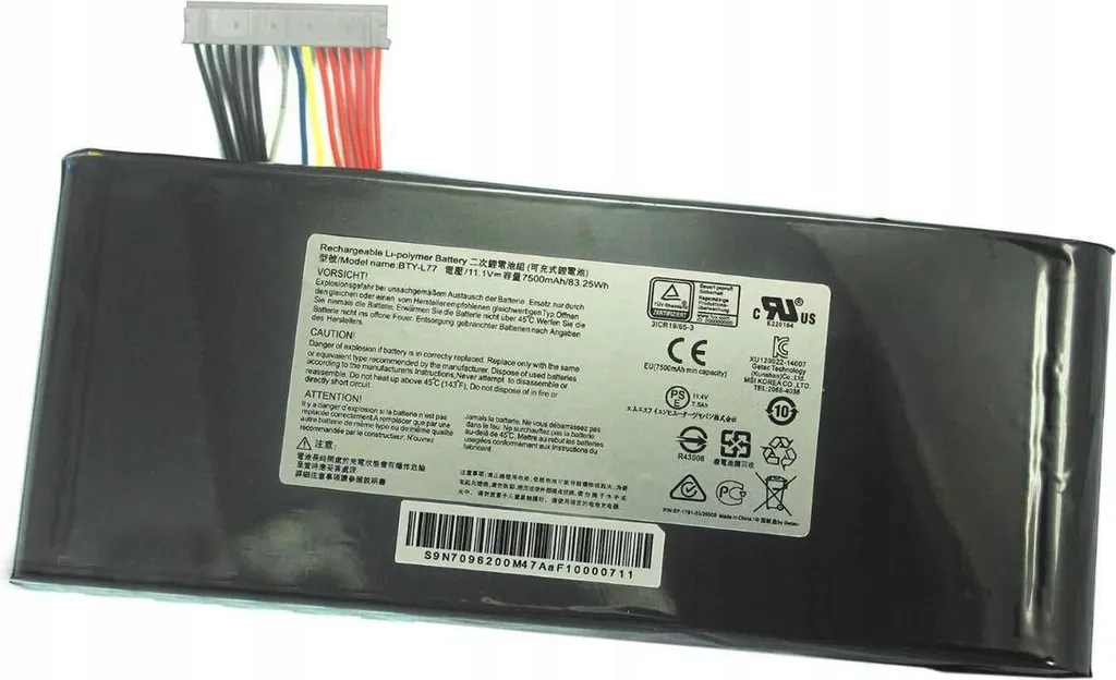 Batteria CoreParts MBXMSI-BA0005 per MSI GT72 - Ricambio 6600mAh 11.1V