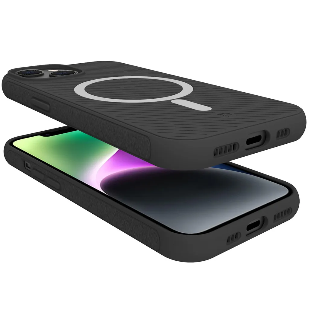 Coque iPhone 15 Ultramag Ultra Noir - Protection MagSafe Antichoc Fine - 5