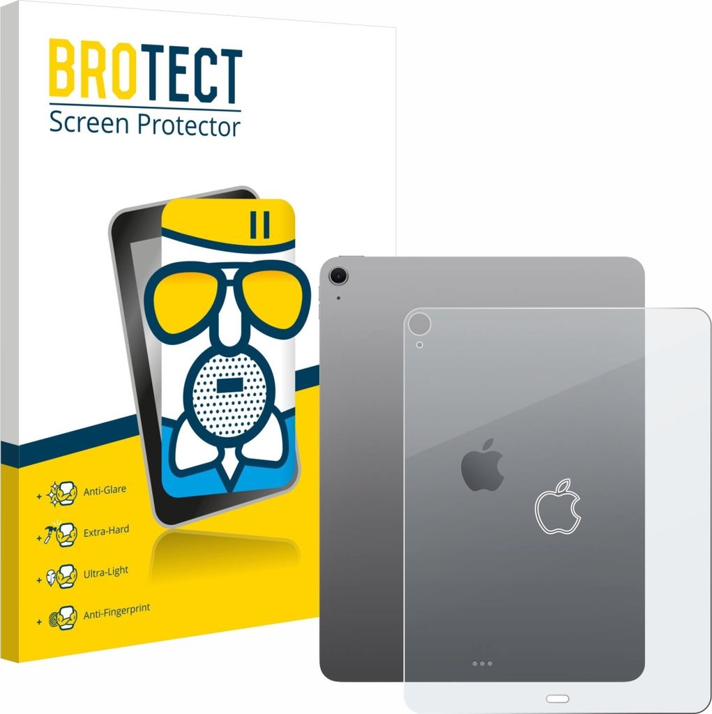 BROTECT Entspiegelungs Schutzglas für Apple iPad Air 13" M3 WiFi 2025 (Rückseite) Schutzfolie Panzer Folie Glas Display Schutz matt