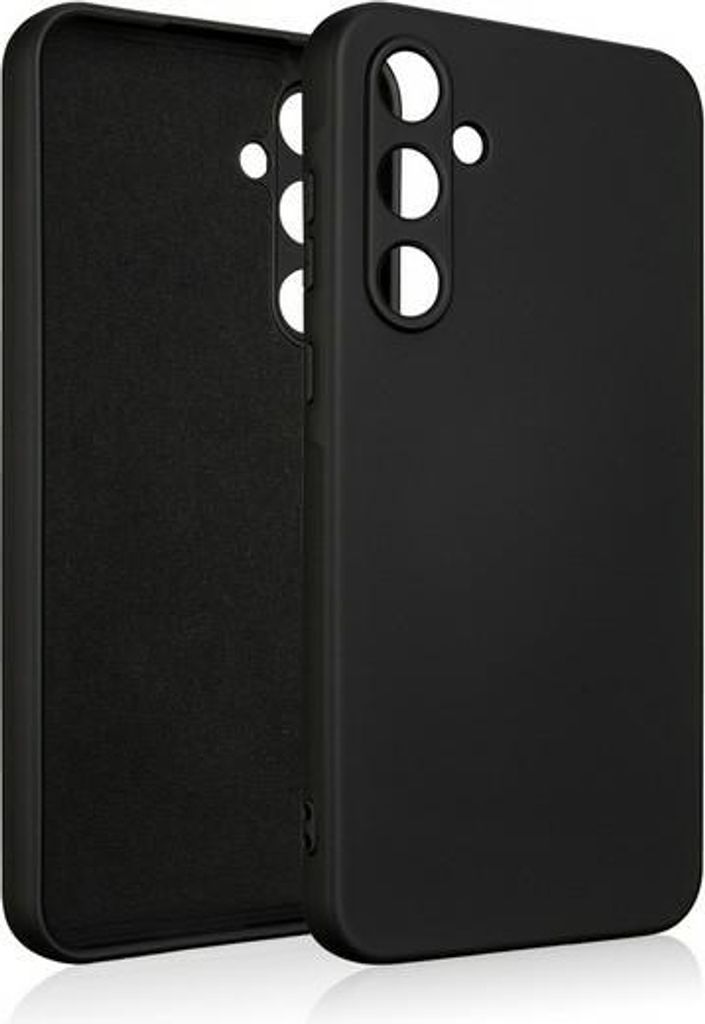 Beline Silikonhülle Samsung A55 A556Schwarz/Schwarz
