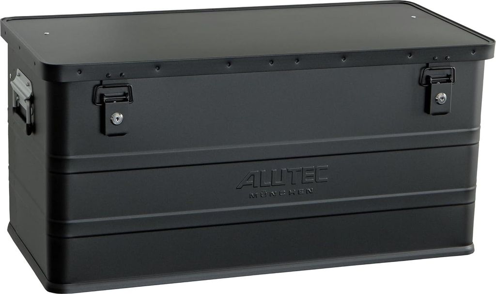 ALUTEC Aluminiumbox Classic 93 Schwarz, 93 ltr., (LxBxH) 750 X 350 X 355 mm