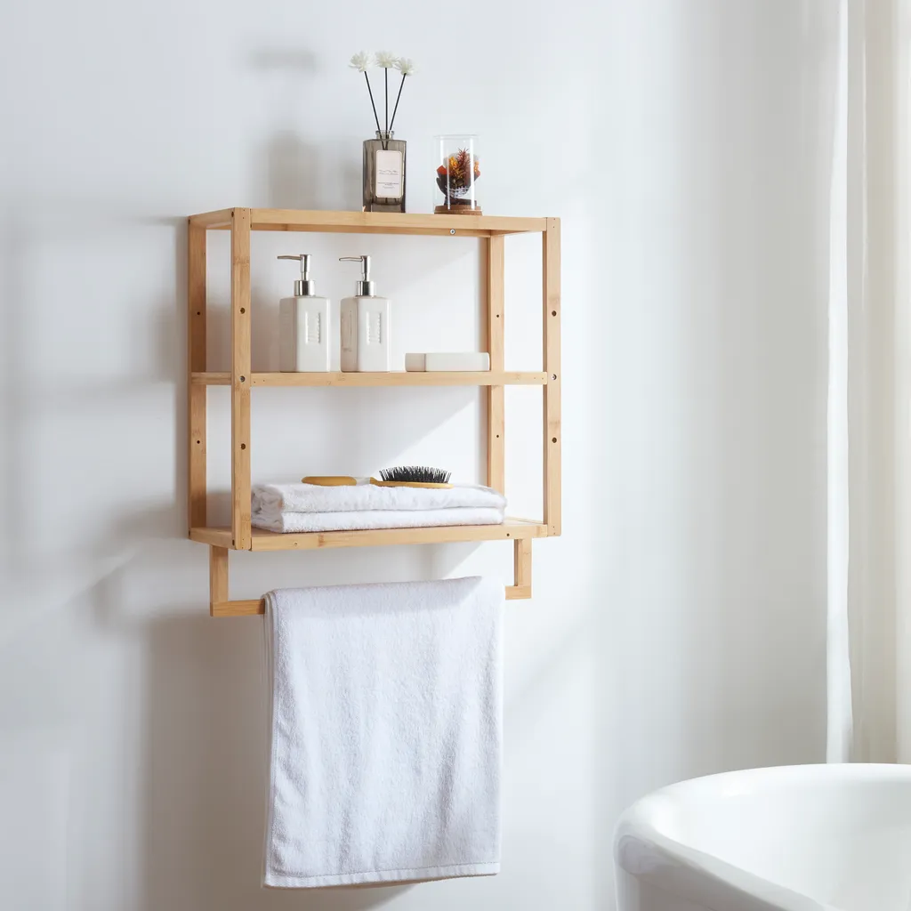 Étagère de salle de bain Östra : rangement anti-humidité pour petits espaces