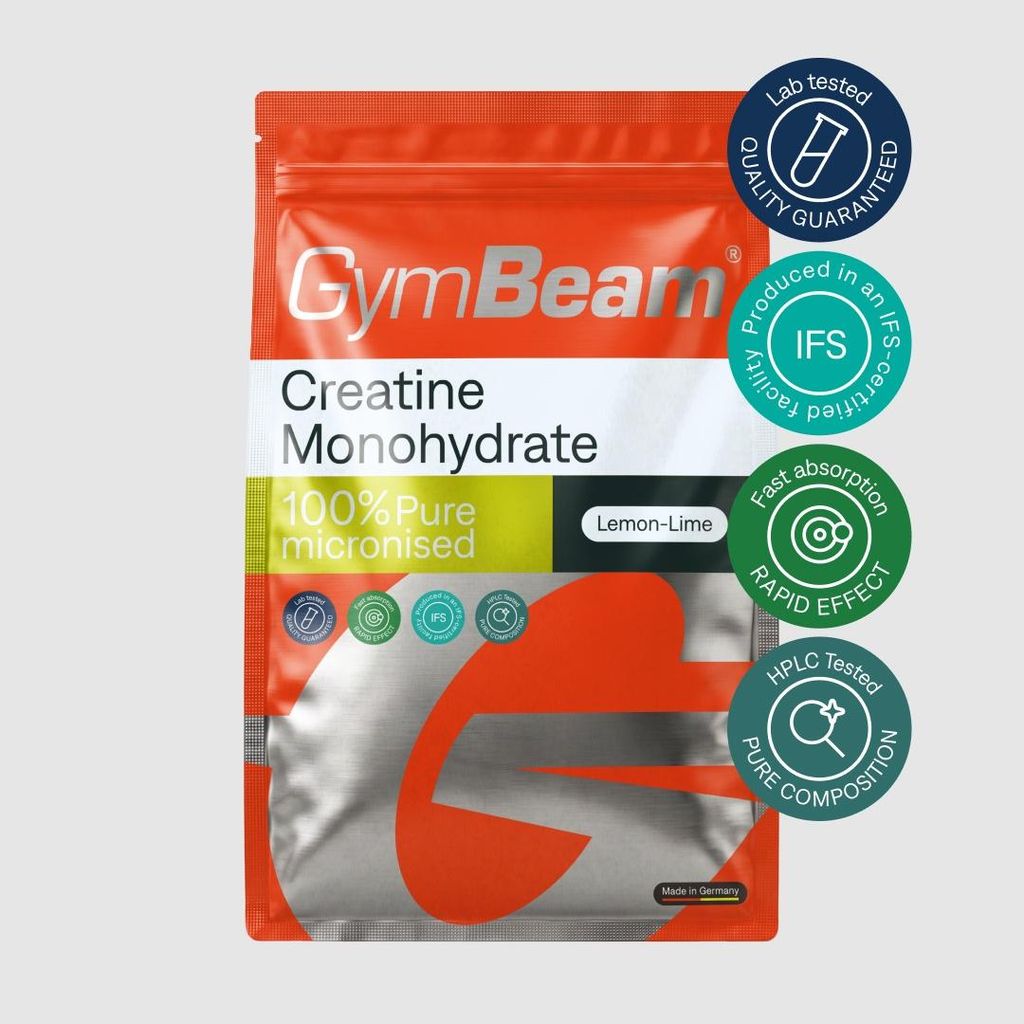 GymBeam - 100% Kreatinmonohydrat, 500 g, Zitrone Limette Produktbild 