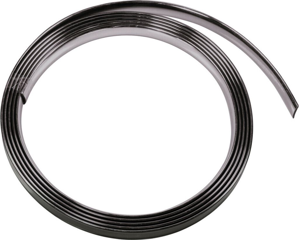 verchromtes Klebeprofil schwarz - 25 m - 39 mm