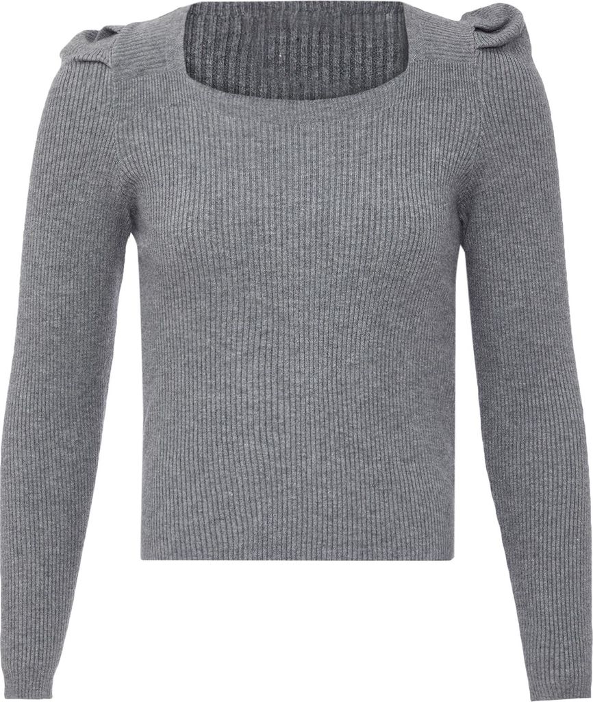 NALLY damen strickpullover - grau, XS/S