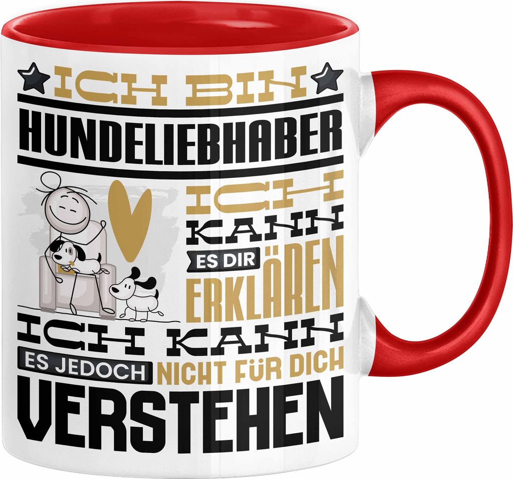 Hundeliebhaber Geschenk Kaffee-Tasse Geschenkidee für Produktbild 