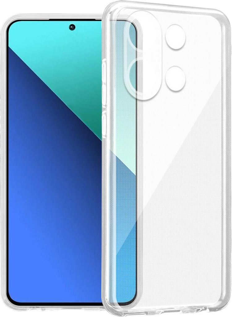 Cadorabo Hülle für Redmi Note 13 4G in VOLL TRANSPARENT Schutzhülle aus flexiblem TPU Silikon Back Case Cover Etui Handy Hülle