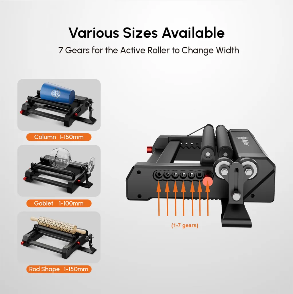 Rouleau Rotatif RR2 Intelligent avec Axe de Rotation Réglable Rapide