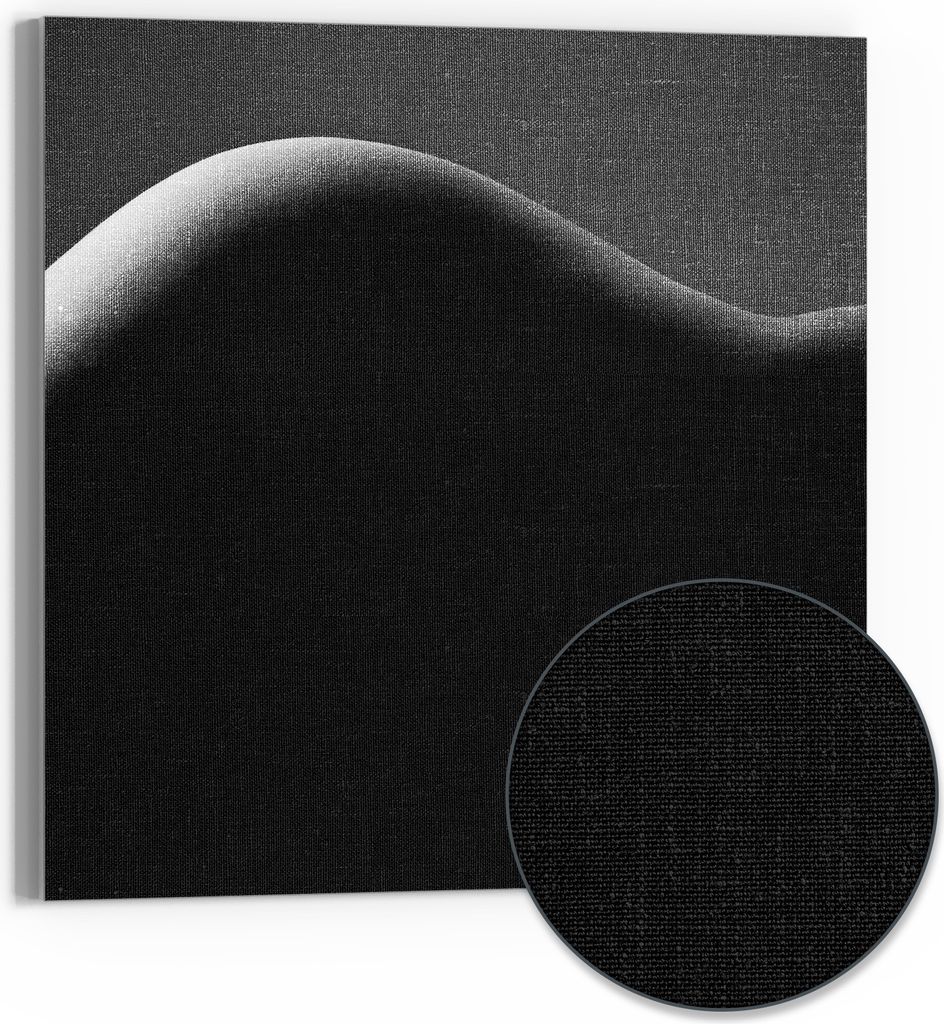 DEQORI Hybrid Leinwand Bild 30x30 cm 'Formen im Kontrast' Wandbild Glas flach modern