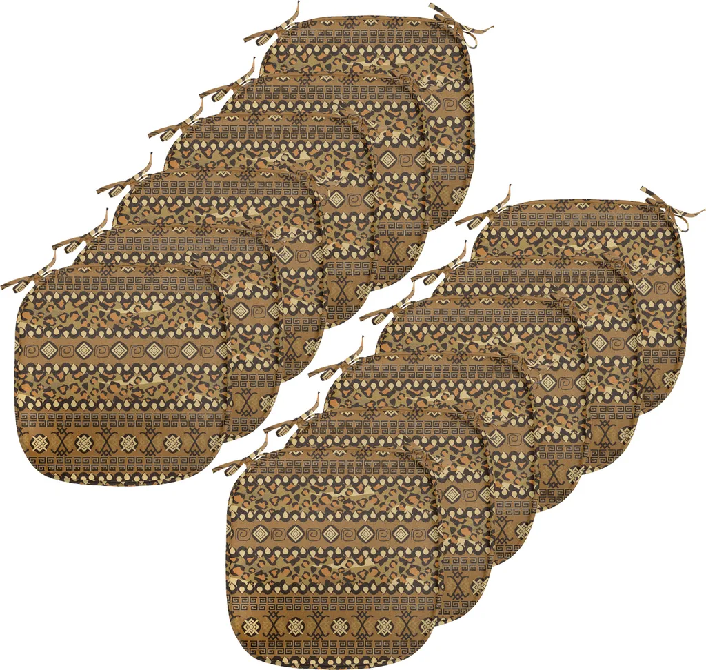 Cuscini Sedie 40x40 Zambia ABAKUHAUS - Arredo Tropicale Elegante Marrone