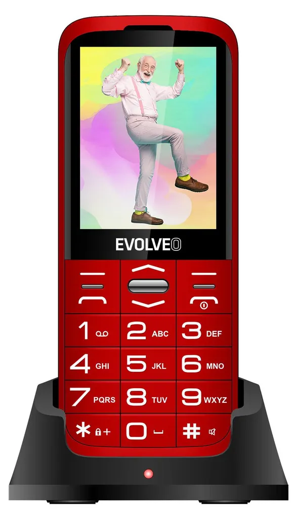 Idea Regalo Nonni: Evolveo EasyPhone XO Rosso, Facile e Sicuro