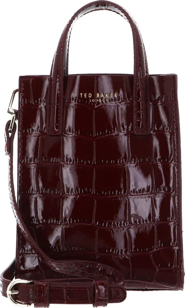 Sac Bandoulière Mini Icon Wenissa Bordeaux : Petit Sac à Main Chic Ted Baker