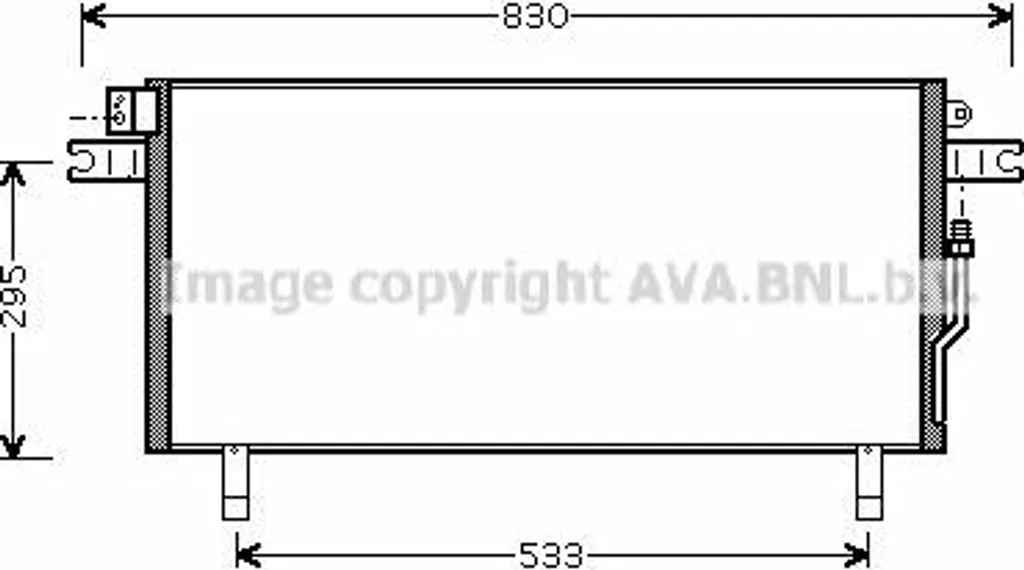 Réparer Fuite Clim avec Condensateur AVA DN5268 Nissan OE 921100W002