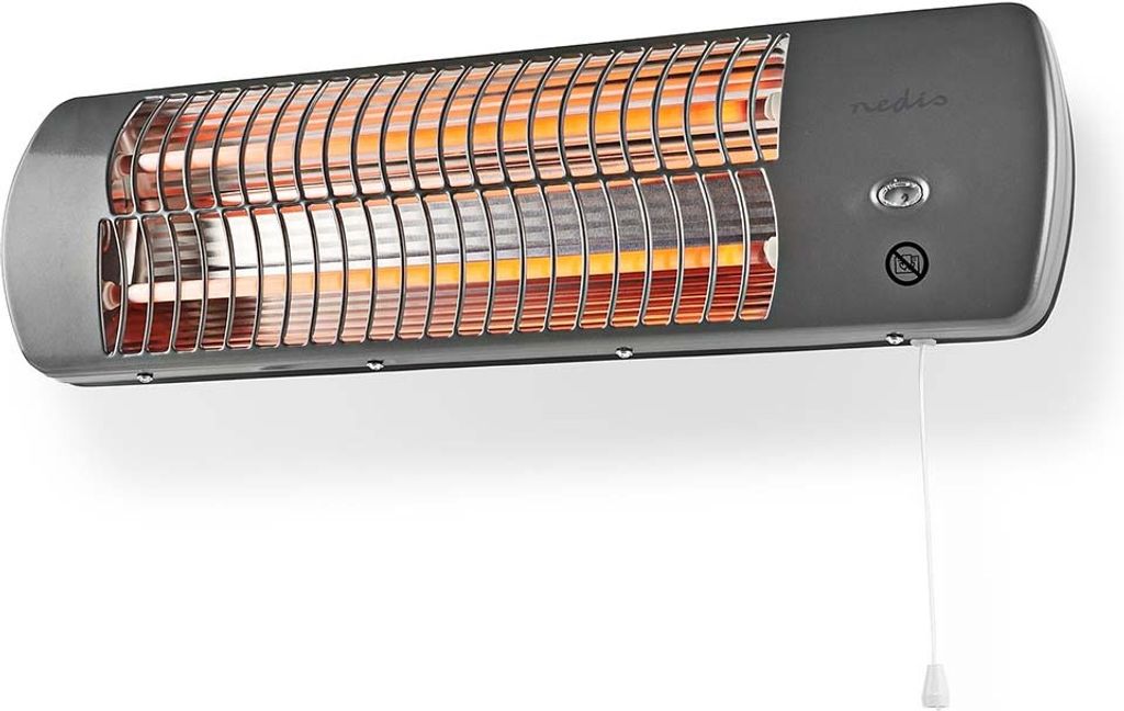 Nedis HTBA10GY, Wandmontierter Terrassenheizer, Grau, Produktbild 