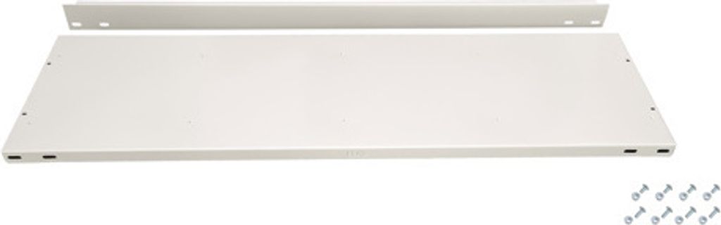 Fachboden mit Anschlagleiste für Schulte Büro-Fachbodenregal MULTIplus85 Schraubsystem | Fachlast 85kg | BxT 75x30cm | Lichtgrau