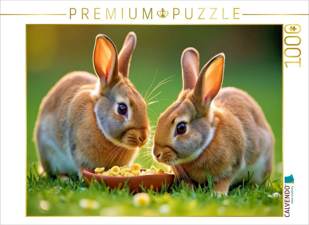 CALVENDO Puzzle Wenn Stille schnurrt und Flausch dich anschaut. | 1000 Teile Lege-Größe 64x48cm Foto-Puzzle für glückliche Stunden