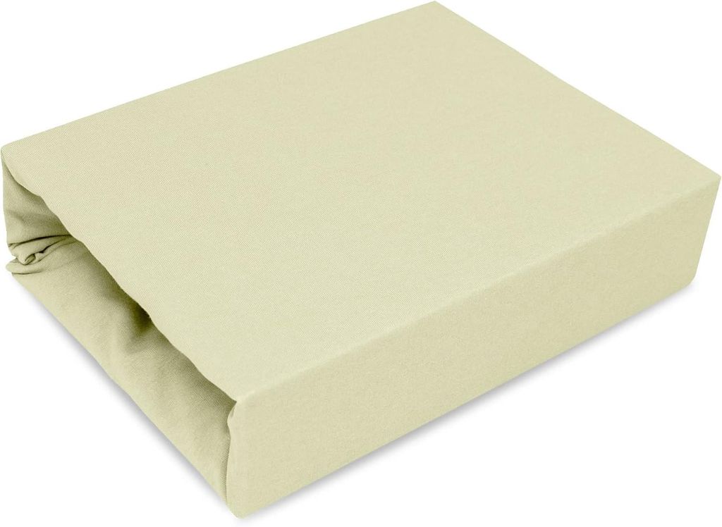 Best for Kids Creme Jersey Spannbettlaken mit Gummizug – Weiche, atmungsaktive Bettlaken in vielen Größen, 160x200 cm