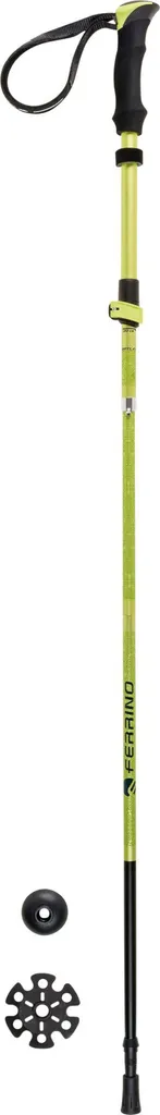 Bâtons Ferrino Ortles alu 7075 pliables légers JauneVert