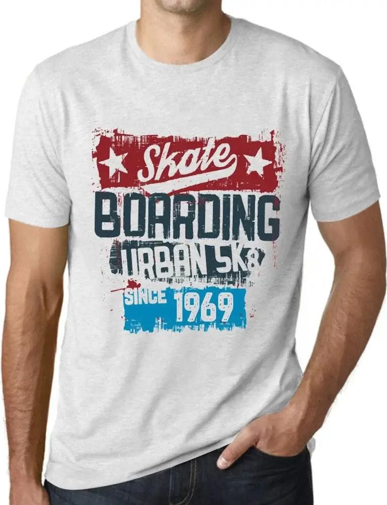 Herren Grafik T-Shirt Urbanes Skateboard seit 1969 – Urban Skateboard Since 1969 – Geschenk 55. Geburtstag Jahrestag 55 Jahre Jubiläum 55 Jäh...