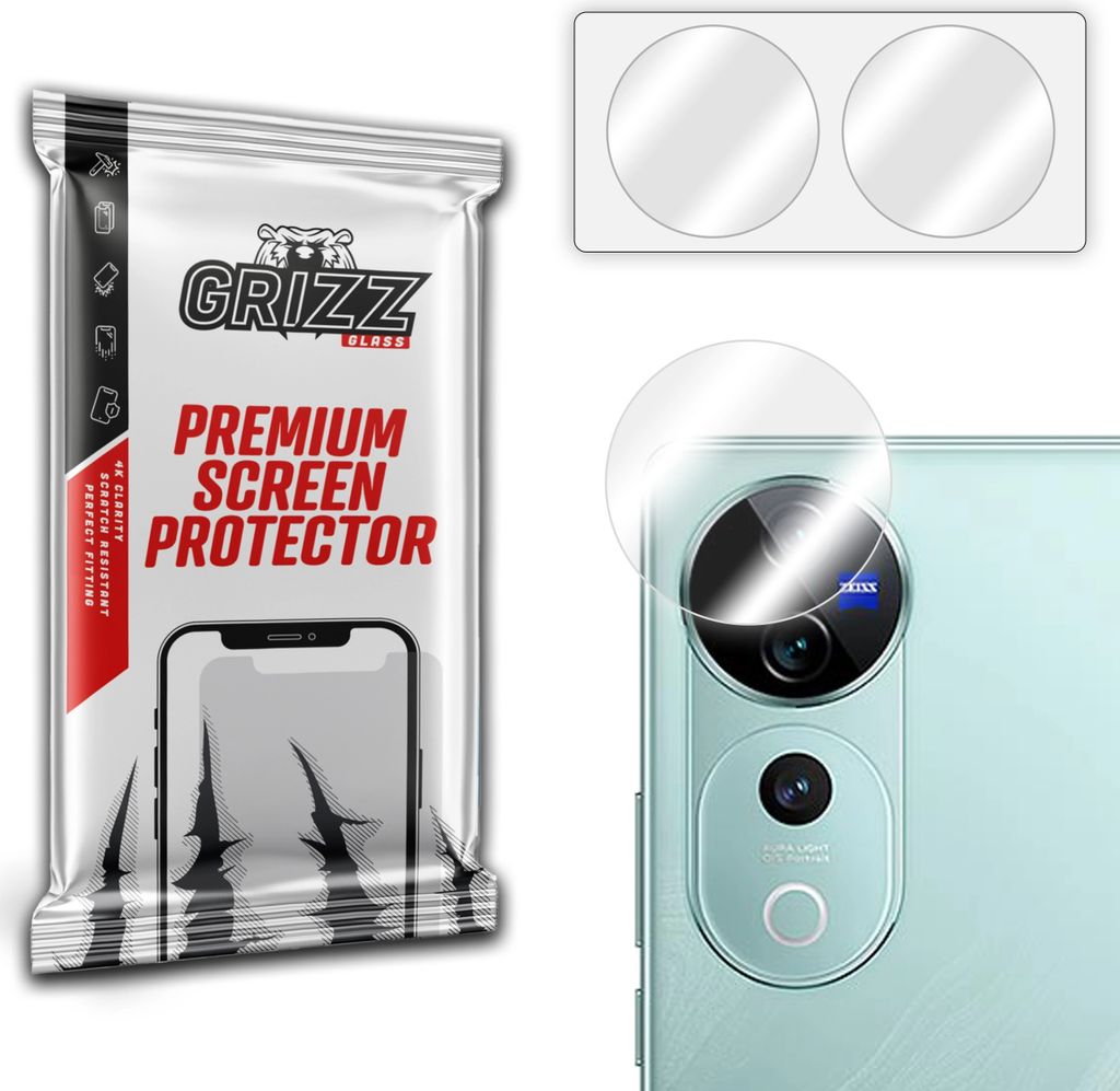 Glas für die Kamera GrizzGlass HybridGlass für Vivo V40 Pro