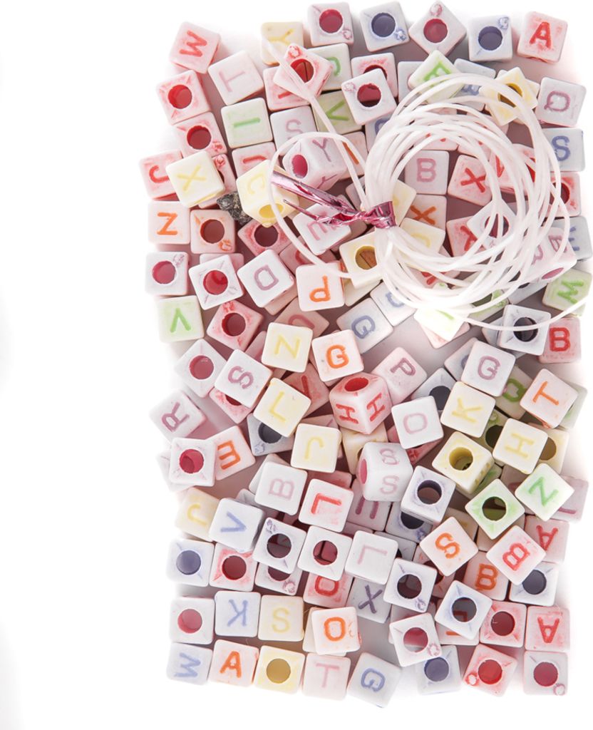 Dekoperlen BUCHSTABEN Alphabet Bunt 40g