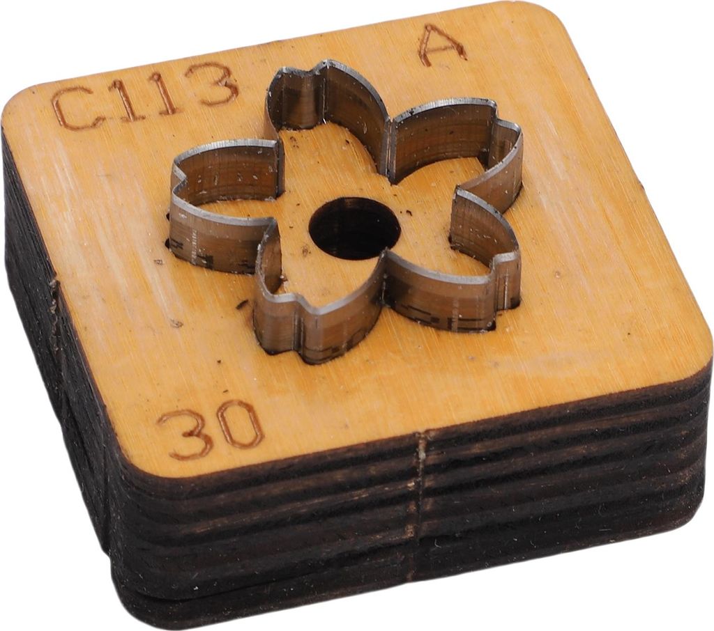 Blume Leder Schneiden sterben Massivholz Kohlenstoffstahl Blume Form Leder schneiden Form für Handwerk 30mm/1.18in