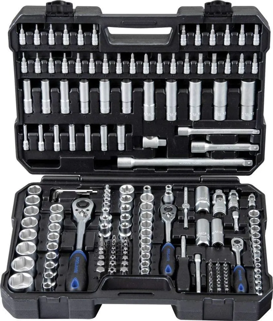 Jeu de douilles 6 pans 182 pces Projahn Proficraft en acier haute qualité