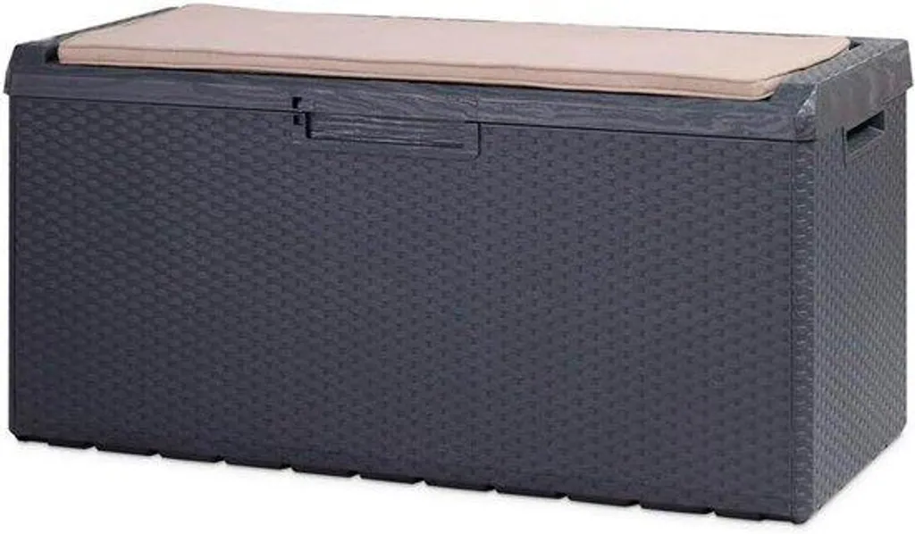 Banc de jardin coffre 340 litres pour ranger vos coussins au sec