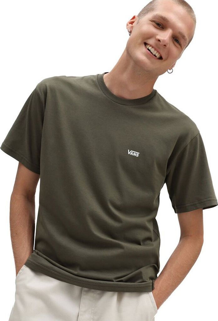 Vans Left Chest Logo Kurzarm-t-shirt Grün S Mann Grün S
