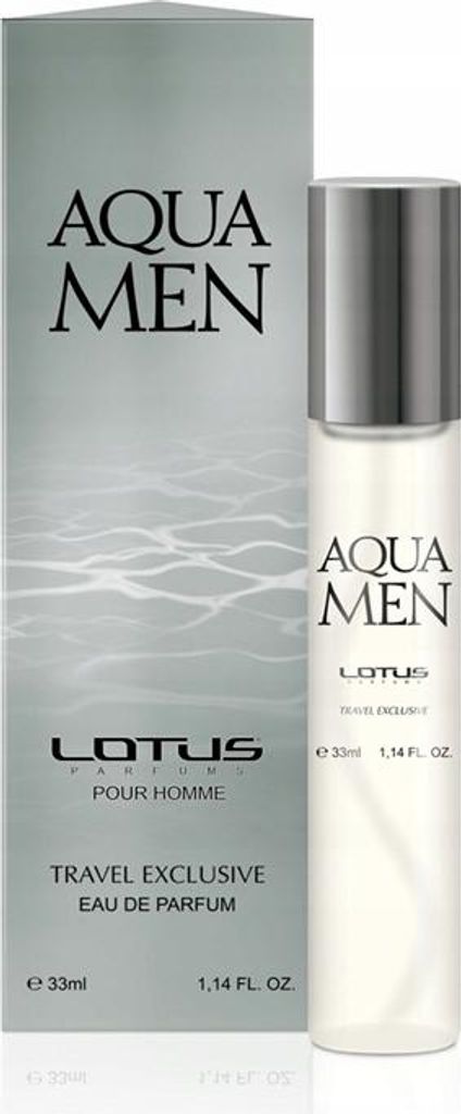 LOTUS PARFUMES 001 AQUA MEN, Eau de Parfum für Männer, 33 ml